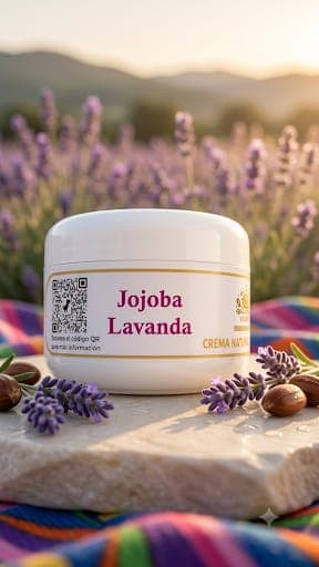 Crema Natural de sebo de res con jojoba y lavanda