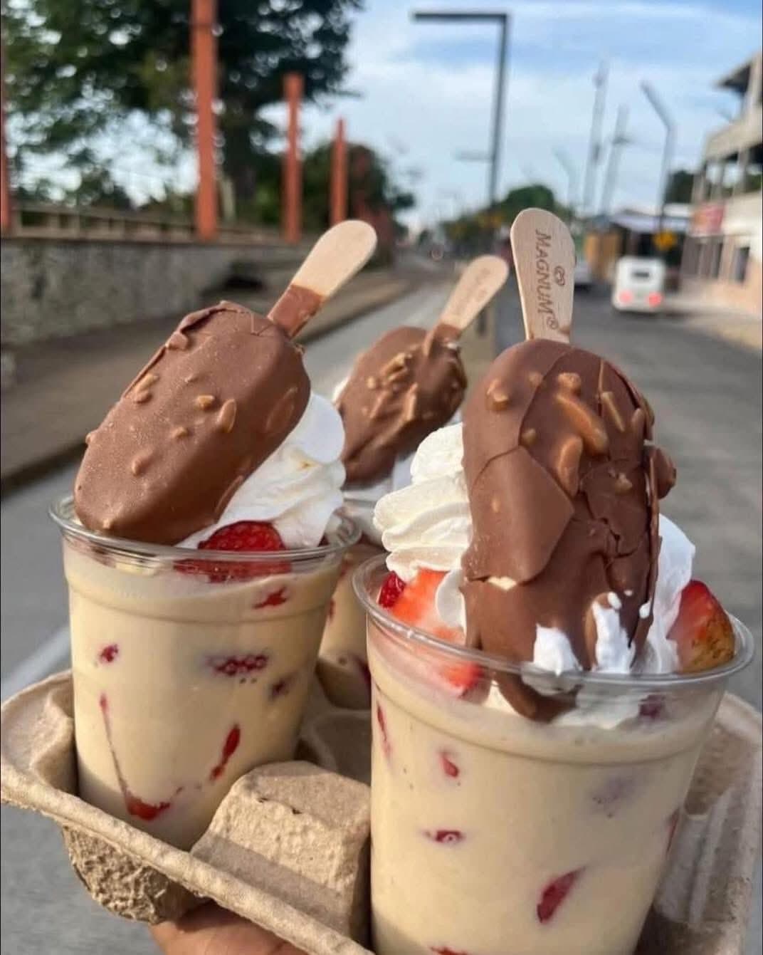 Fresas con Crema y Magnum