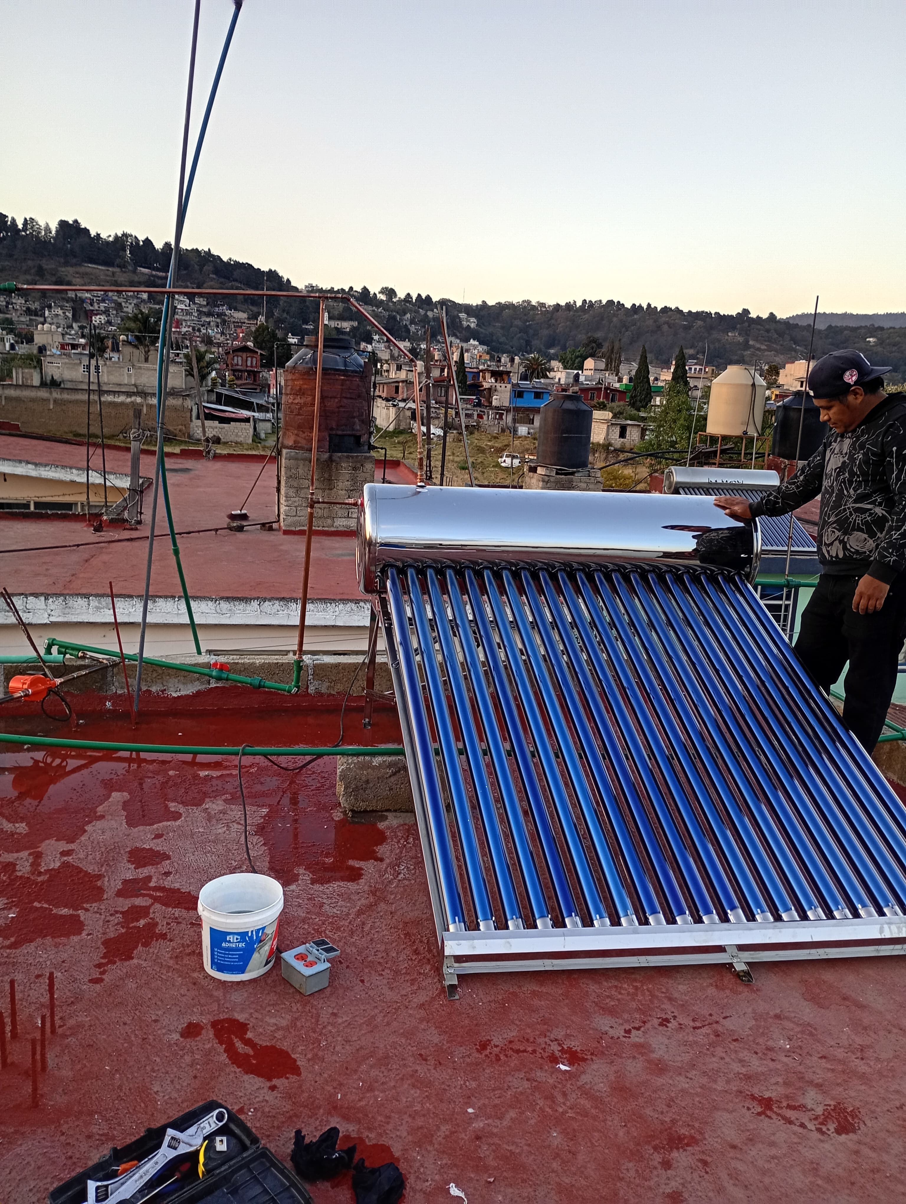 Instalación de calentador solar
